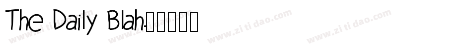 The Daily Blah字体转换